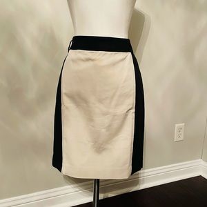 Two tone beige and black skirt